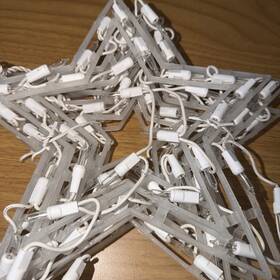 Northlight 191296276450 Clear Star Shaped Icicle Christmas Lights