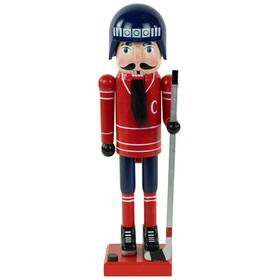 Northlight 191296920643 14 Inch Blue And Red Wooden Christmas Ice Hockey Player