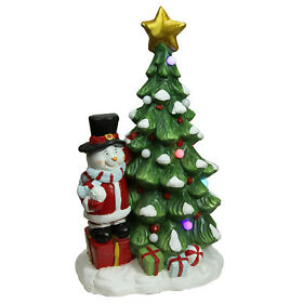 Northlight 23inch Christmas Morning Led Tree Santa Snowman Musical Decor