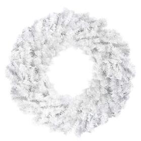 Northlight 24 White Canadian Pine Artificial Christmas Wreath Unlit