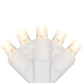 Northlight 313098498476 Set Of 50 Warm White Led Wide Angle Christmas Lights - Wire