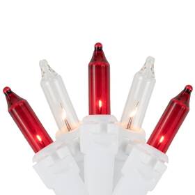 32602905 Northlight 100 Red And Clear Mini Icicle Christmas Lights 3 Inch Spacing White Wire