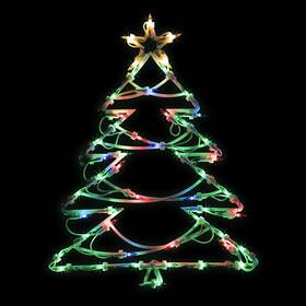 32605981 Northlight 18 Inch Lighted Tree Christmas Window Silhouette Decoration