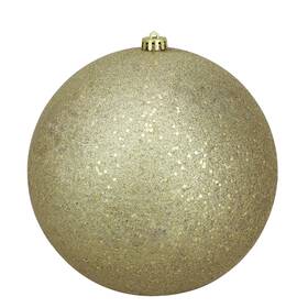 32911619 Northlight Gold Shatterproof Holographic Glitter Christmas Ball Ornament 10 Inch