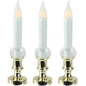 32912615 Northlight 3 Battery Operated Led Flickering Window Christmas Candle Lamps 8.5 Inch