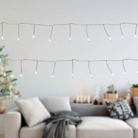 33841552 Northlight 40ct Pure White Led Fairy Christmas Lights With Remote Control 6