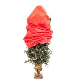 34181621 Northlight Set Of 2 Red And Black Christmas Topiary Storage Bags With