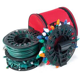 34181624 Northlight 12.5 Inch Install N Store Christmas Light Storage Reel And Bag