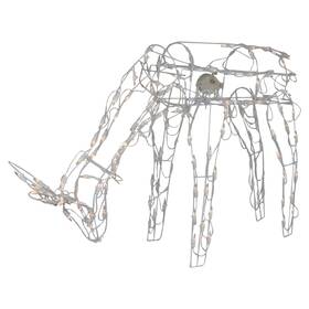 34305168 Northlight 42-inch Lighted White Reindeer Animated Outdoor Christmas Decoration