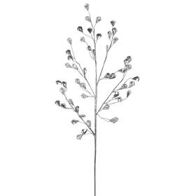 34316637 Northlight 30-inch Artificial Silver Twig Christmas Spray With Leaves