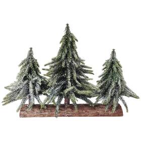 34316714 Northlight Set Of 3 Frosted Pine Downswept Artificial Christmas Trees Decoration