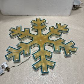 34854998 Northlight 19 Inch Lighted Snowflake Christmas Window Silhouette