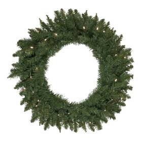 34908612 Northlight Winona Fir Artificial Christmas Wreath 30-inch Warm White Led Lights