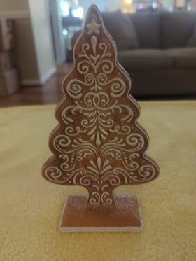 35252343 Northlight 8.25 Inch Glittered Gingrebread Tree Christmas Decoration