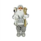 C84382 Northlight Classic Skiing Pure White And Gray Standing 009312843824