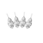 K36331  Northlight White Holographic Sequined And Silver Beaded 257554174736