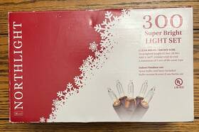 Northlight Seasonal 191296023603 300 Ct Clear Mini Outdoor Christmas String Lights 62 Ft Brown Wire