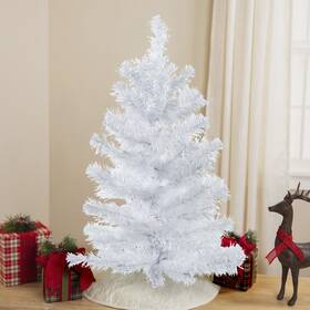 Northlight Seasonal 191296042826 24 Inch White Balsam Pine Mini Artificial Christmas Tree - Unlit