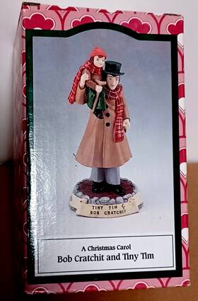 Novelino Gift Collections 717904778859 A Christmas Carol Bob Cratchit And Tiny Tim 5.5 Inch Figure 1993