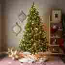 Nrv7-300-70 Prelit Artificial Christmas Tree Clear Lights 7ft Holiday Decoration Stand Thin