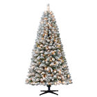 Tg66m3j72c00 O5qrl6r4uj Holiday Time Ft Crystal Flocked Pine Snow Artificial 192072500295