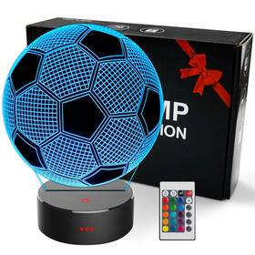 Oceanwings 681413124936 Soccer Gifts 3d Night Light For Boys 8-12 Christmas Stocking Stuf