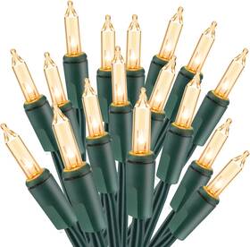 Odeetronic 313013675623 Christmas Lights 21.63ft 100 Count Incandescent Clear Lig