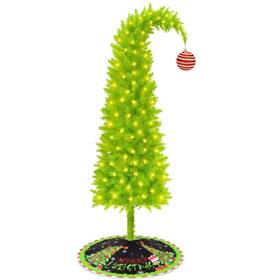 Odewhine 313448778327 Grinchs Christmas Tree 6ft Whimsical Bendable Artificial Lime Green De