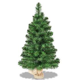 Officejoy 608564950351 3ft Tabletop Christmas Tree Small Artificial Spruce In Burlap Base Ide