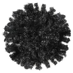 V0044-back2 Ohiyoo 2 Pack 9 Ft Black Colorado Spruce Artificial Christmas Halloween Garland Deco
