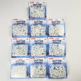 Old Time Pottery 902925002131 Lot Of 10 Plastic Gutter Hooks 500 Count Christmas Light Clips