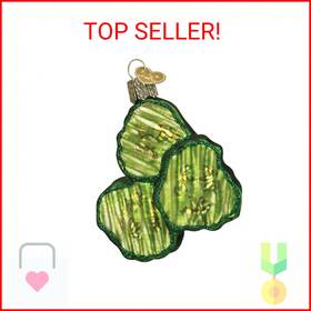 28105 Old World Christmas Ornaments Pickle Chips Glass Blown For