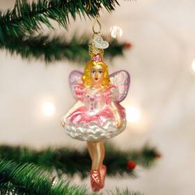 10111 Old World Christmas Glass Blown Ornament Sugar Plum Fairy With Owc Gift Box