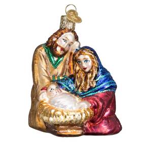 10207 Old World Christmas Glass Blown Ornaments For Tree Holy Family