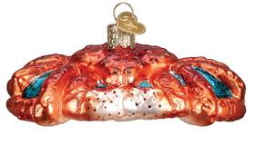 12524 Old World Christmas King Crab Holiday Ornament Glass