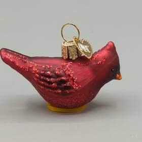 16110 Old World Christmas Northern Cardinal Blown Glass Ornament Red Bird By Owc