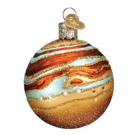 22040 Old World Christmas Jupiter Glass Ornament Free Box