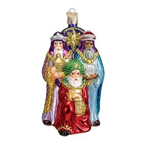 24083 Old World Christmas Three Wisemen Nativity Kings Glass Ornament Free Box