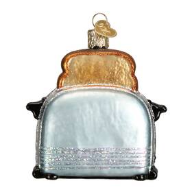 32234 Old World Christmas Kitchen Toaster Retro Look Holiday Ornament Glass