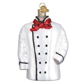32311 Old World Christmas Chefs Coat Glass Blown Ornament For 4x4