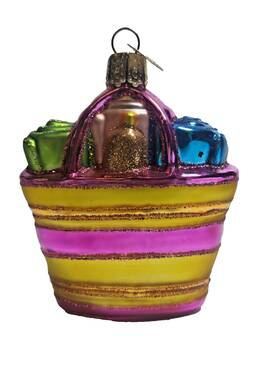32415 Old World Christmas Beach Bag Glass Ornament