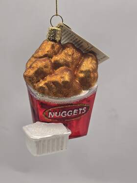 32626 Old World Christmas Blown Glass Ornament For Tree Chicken Nuggets