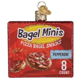 32685 Old World Christmas Bagel Minis Glass Ornament For Holiday Tree With Free Box