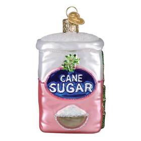 32695 Old World Christmas Bag Of Sugar Glass Ornament For Holiday Tree With Free Box