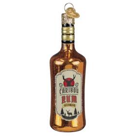 32703 Old World Christmas Blown Glass Ornament For Tree Rum Bottle