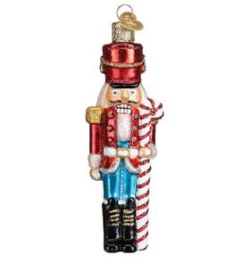 44082 Old World Christmas Peppermint Nutcracker Ornament
