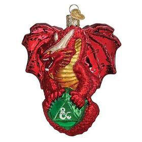 44231 Old World Christmas Dungeons And Red Dragon Tree Ornament Power Game