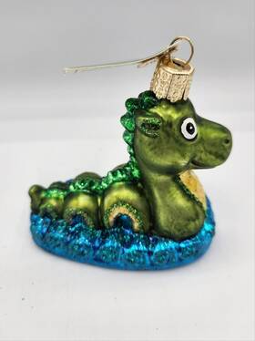 Old World Christmas 729343125668 Owc Loch Ness Monster Glass Ornament New Tag