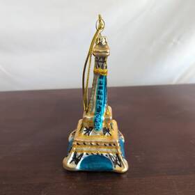 Old World Christmas 729343200563 Glass Eiffel Tower Ornament 2018 5.5 Inch