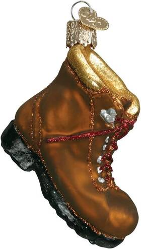 Old World Christmas 729343320926 Hiking Boot Blown Glass Ornament 32092
